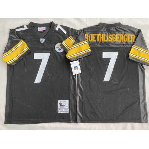 Mens Youths Kids Womens Ben Roethlisberger Black Stitched Jersey